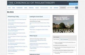 Chronical of Philanthropy Screenshot