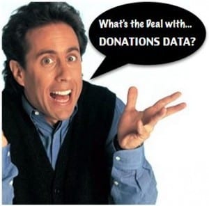 What's the deal with donations data?