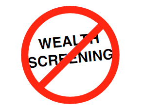 No Wealth Screening