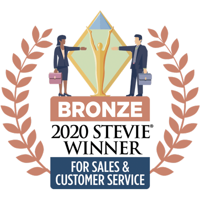 Bronze Stevie Award 2020 for Sales and Customer Service