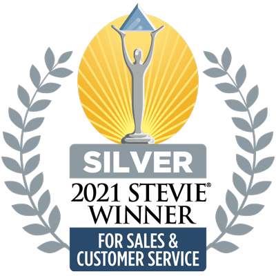 Silver Stevie Award 2021 for Sales and Customer Service